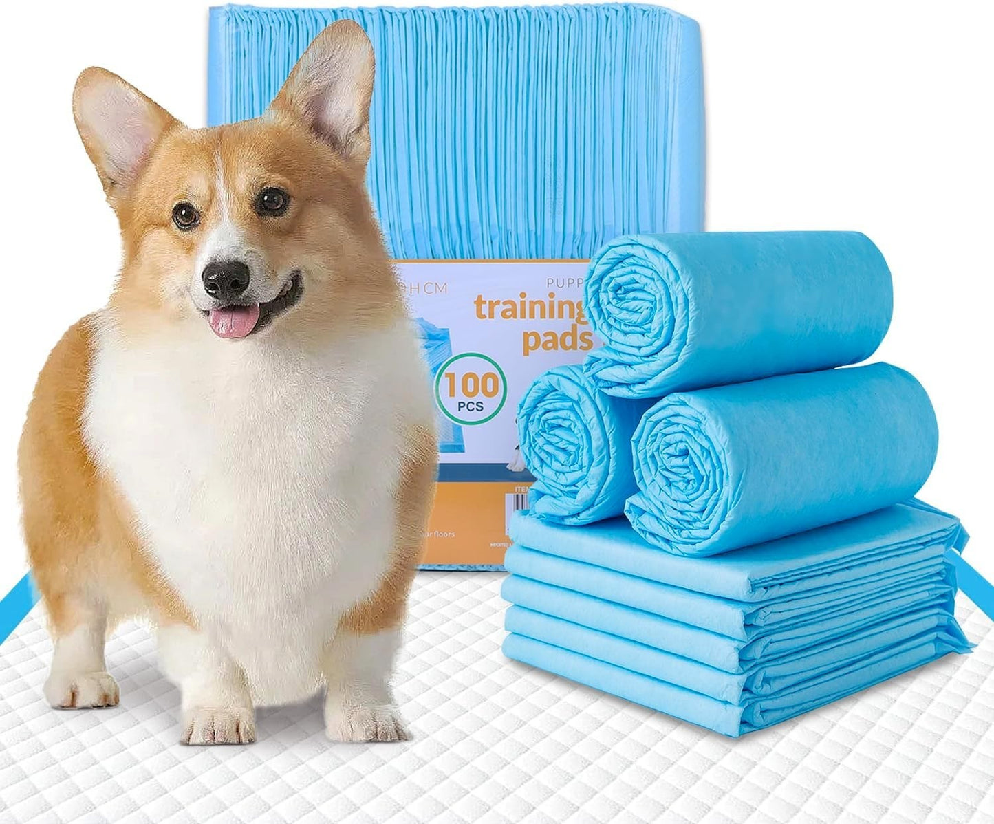 Large Puppy Training Pads Heavy Duty Dog Pads Leak Proof Pets Pee Wee Poo Sheets