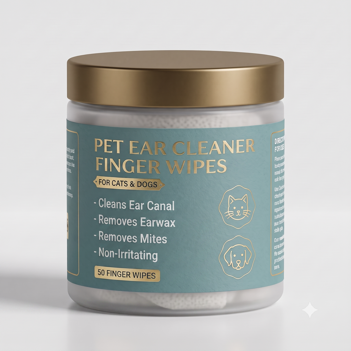 Gentle Pet Ear Care Wipes